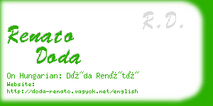 renato doda business card